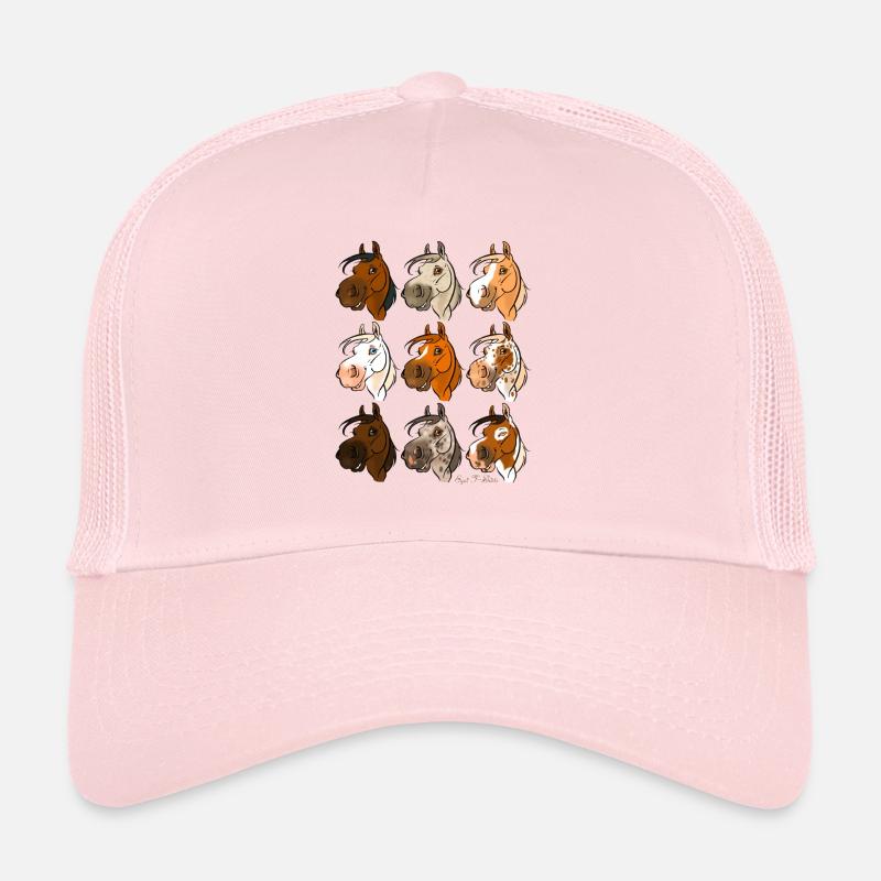 Collection chevaux "Coquins", les 9! Casquette trucker 
