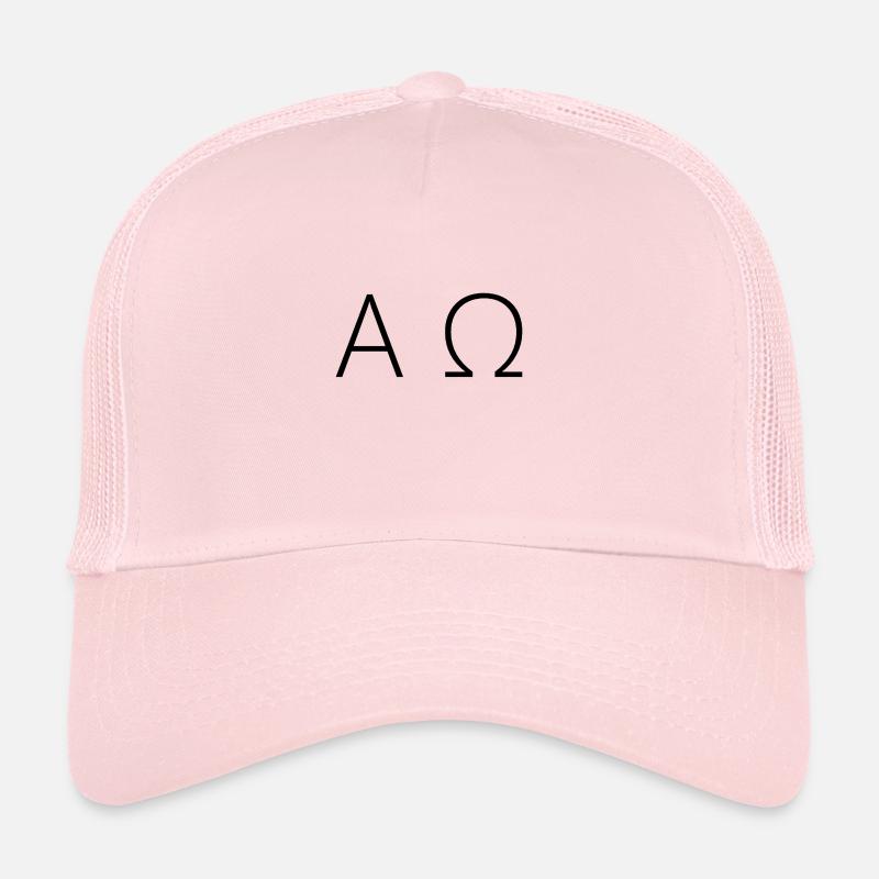 Alpha and Omega Trucker Cap