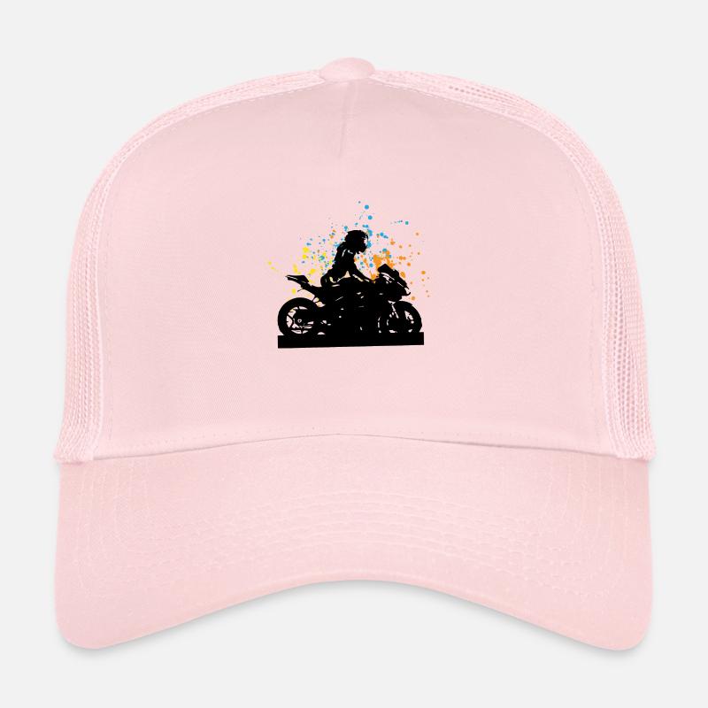 Mädchen Motorradfahrerin Geschenk Trucker Cap