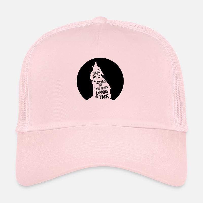 menant la meute de loups - Casquette trucker - rose pâle