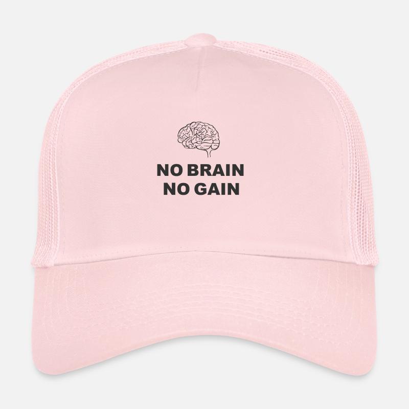 No Brain No Gain Trucker Cap