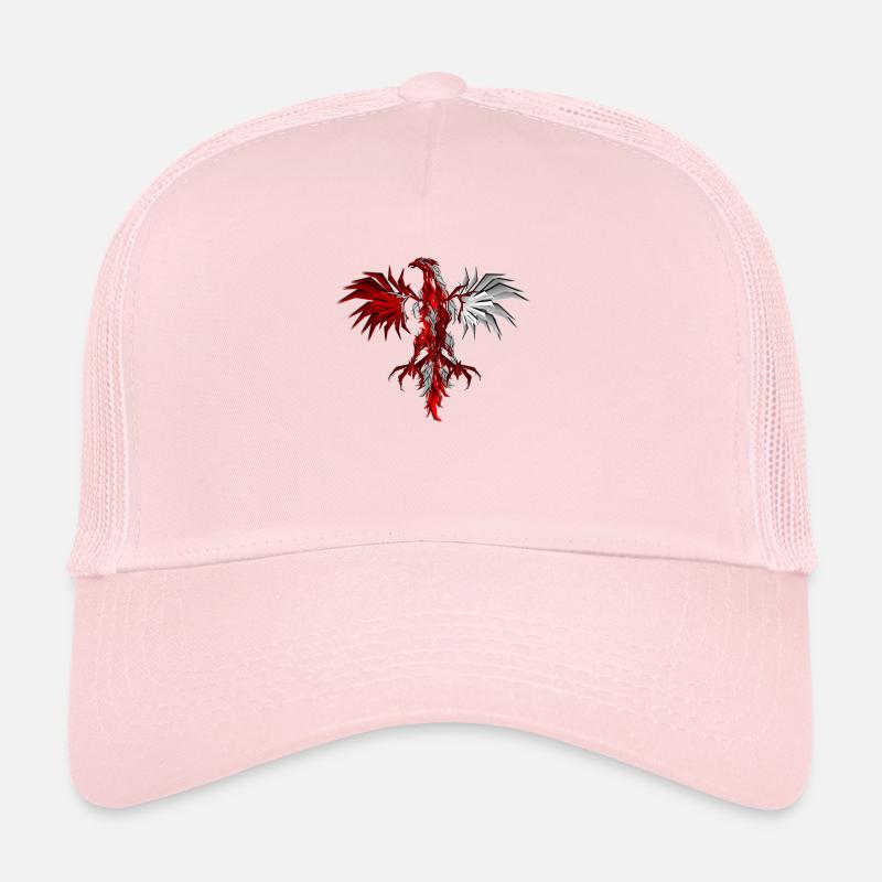rouge et mur Casquette trucker 