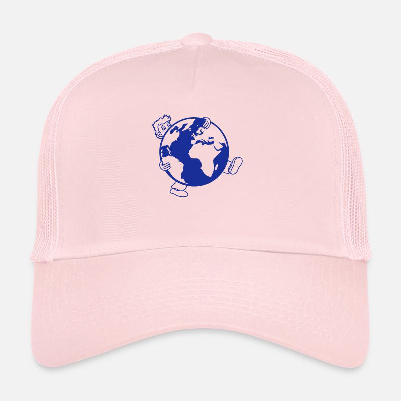 planet earth globe sphere large big carry sc Trucker Cap