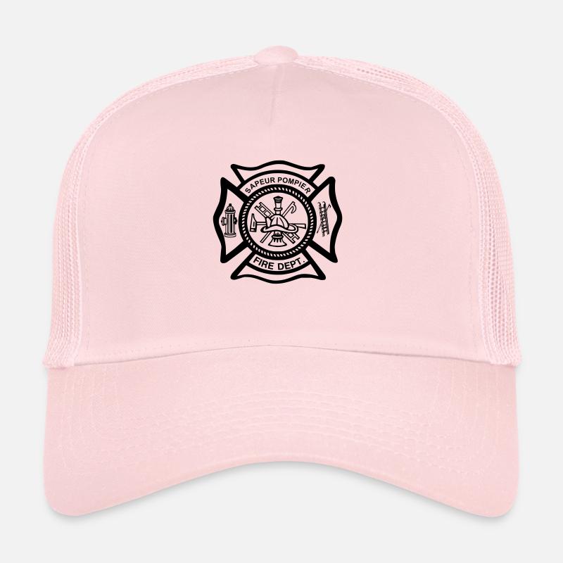 shield firefighter Trucker Cap