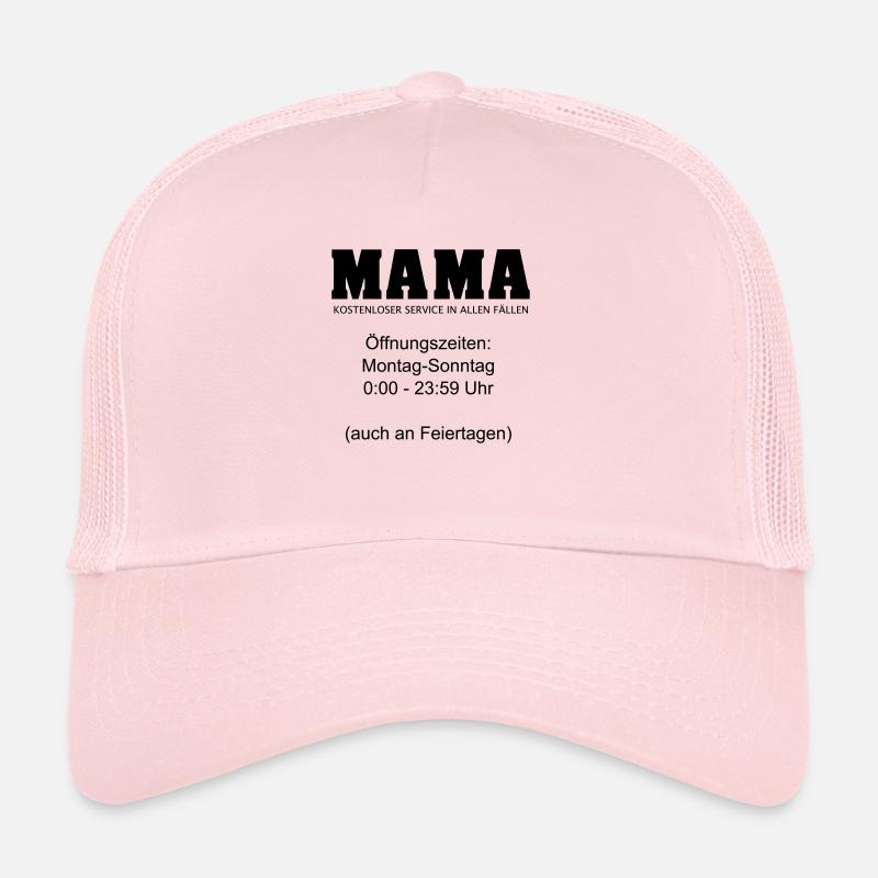 Mama Beruf 24/7 Service Tag und Nacht 1c - Trucker Cap - Hellrosa
