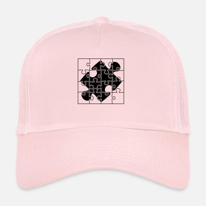 puzzlestueck puzzle teil puzzlespiel puzzleteil pu Trucker Cap