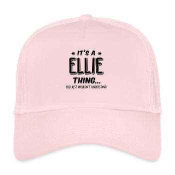 ellie its a name thing - Trucker Cap - pale pink - Front