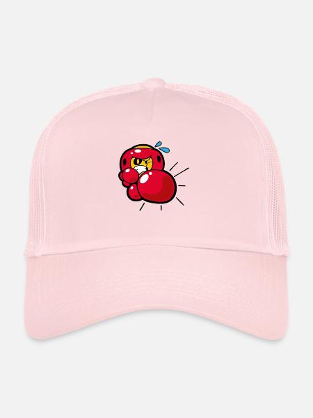Smiley Boxing - Trucker Cap - Hellrosa - Vorne