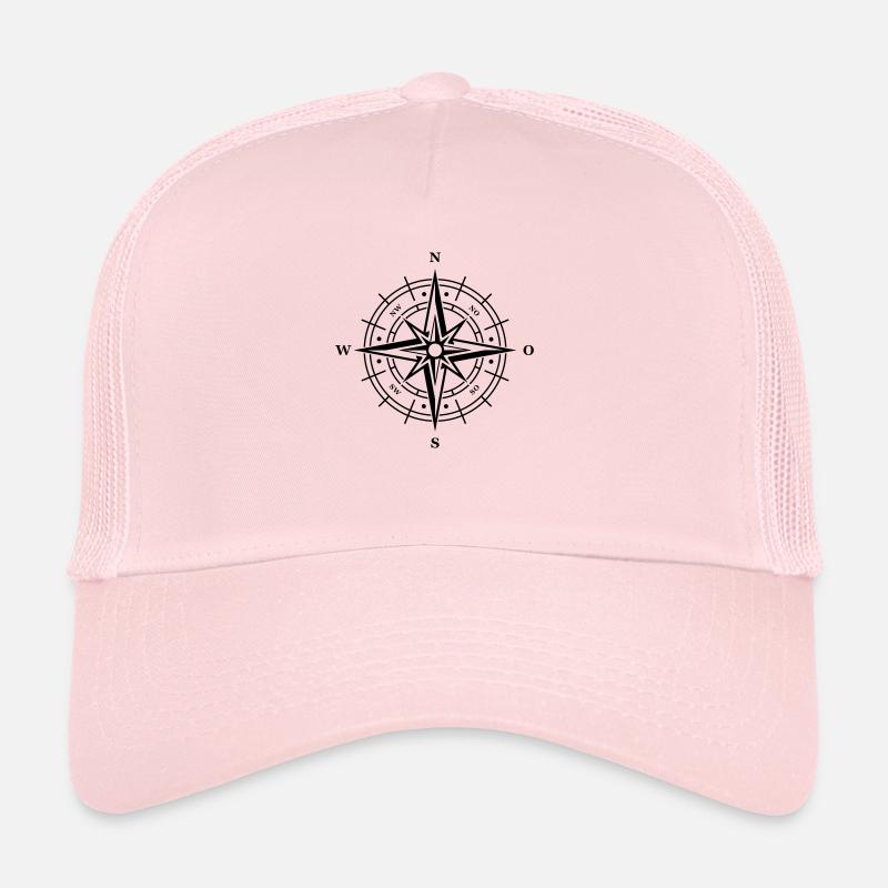 kompass symbol - Trucker Cap - Hellrosa