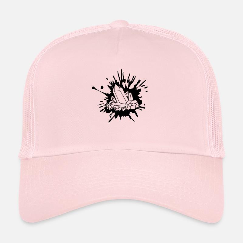 Farb Klecks Kristall - Trucker Cap - Hellrosa