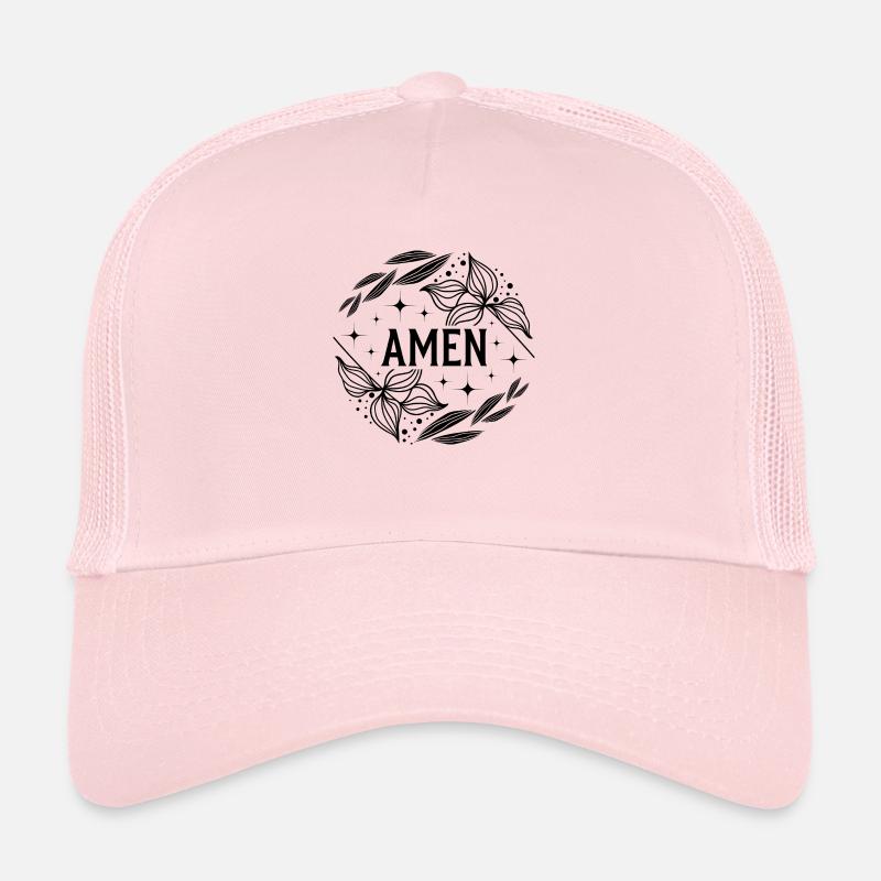 amen - Trucker Cap - pale pink
