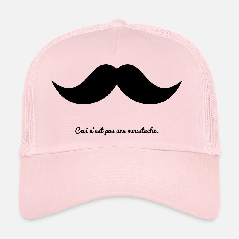 moustache Casquette trucker 