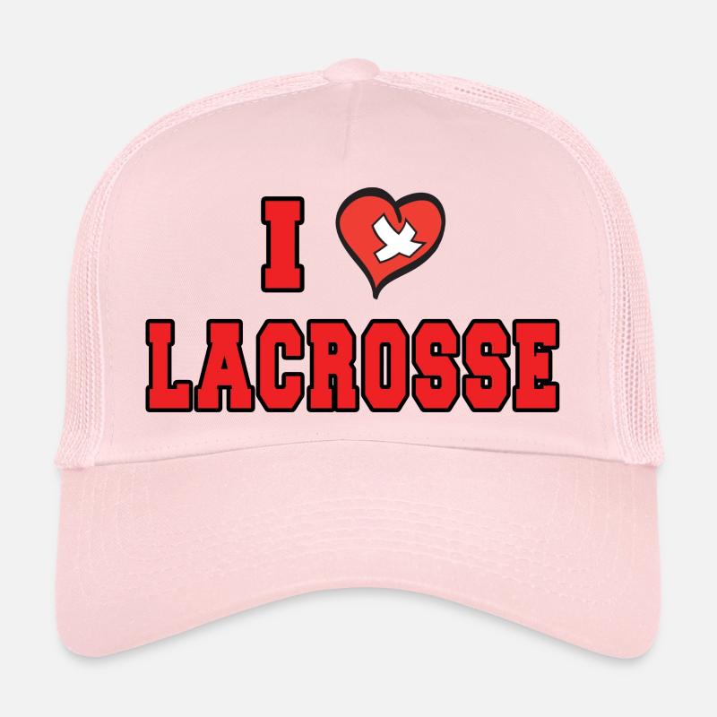 Lacrosse Je aime Lacrosse Casquette trucker 