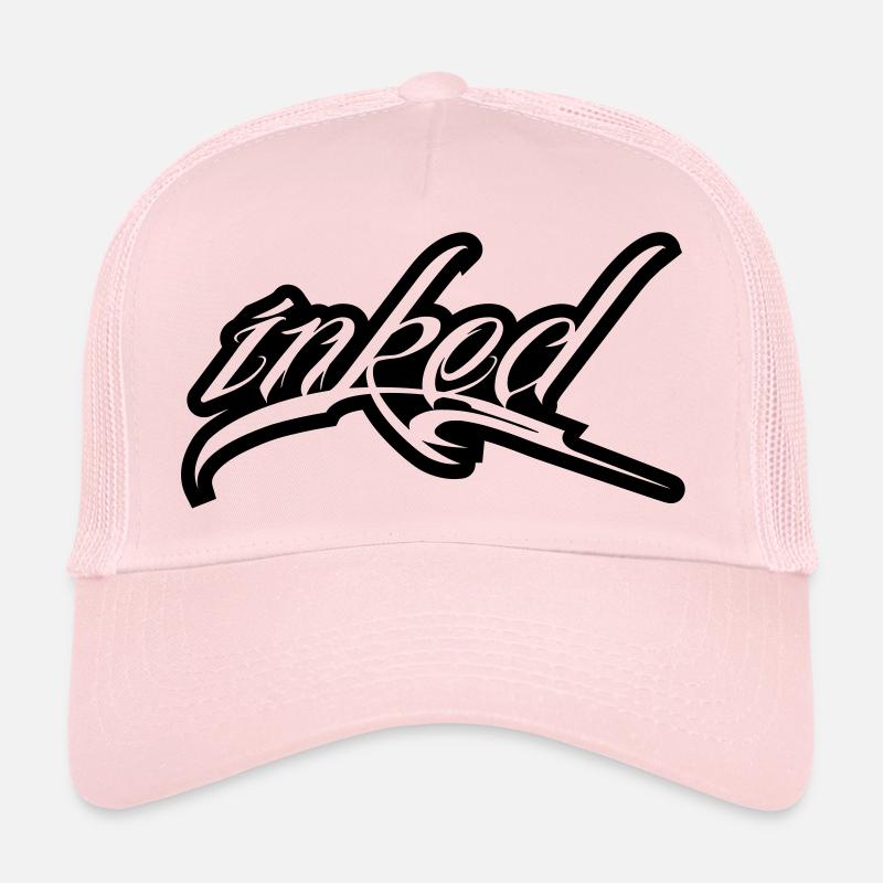 inked - Casquette trucker  - rose pâle