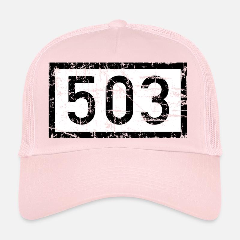 Rheinkilometer 503 - Wiesbaden am Rhein Trucker Cap
