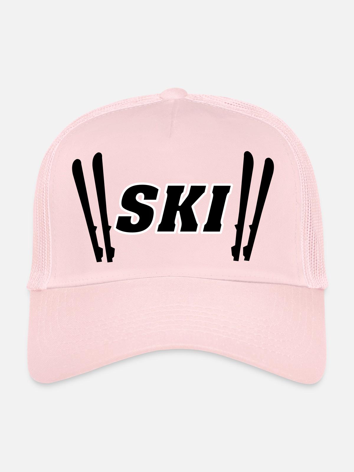 Skis - Trucker Cap - pale pink - Front