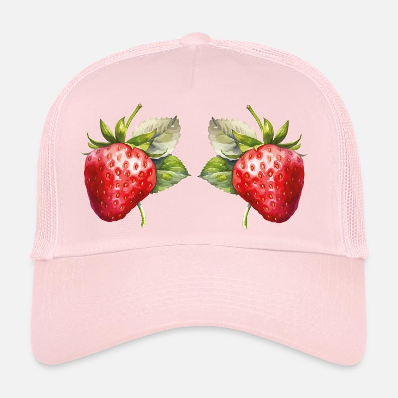 Erdbeeren Aquarell Trucker Cap