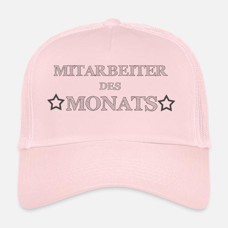 * Mois * employé - Casquette trucker  - rose pâle