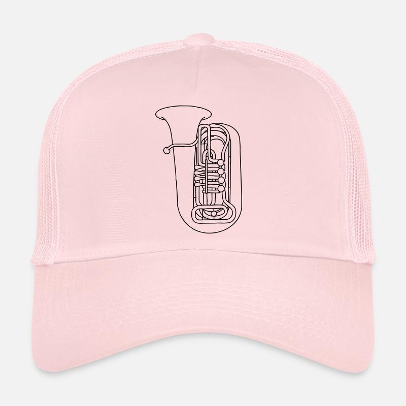 Laiton de tuba - Casquette trucker  - rose pâle