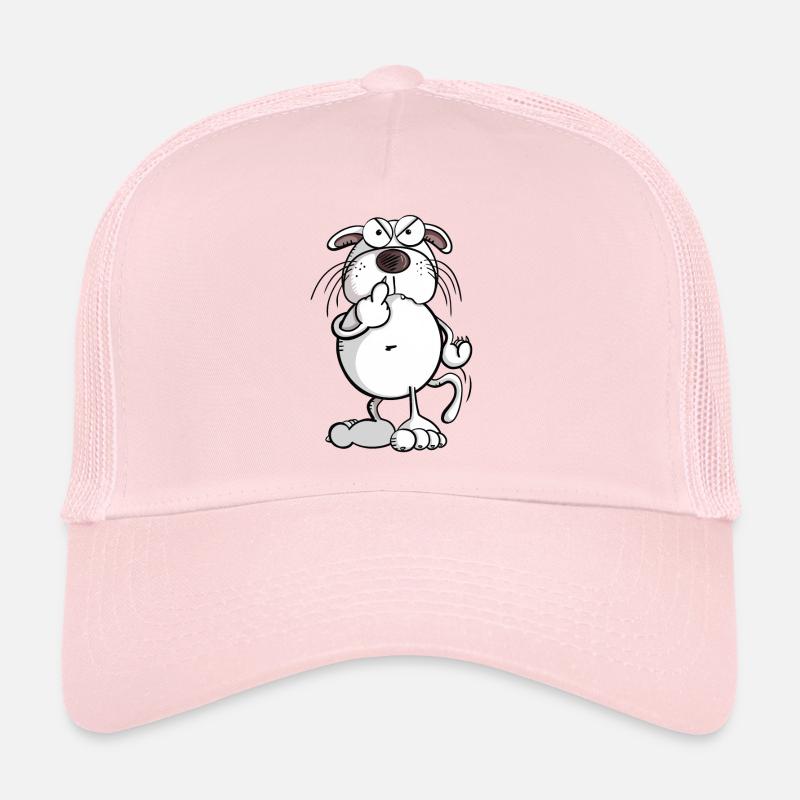 Katze Zeigt Mittelfinger I Comic I Geschenk Trucker Cap
