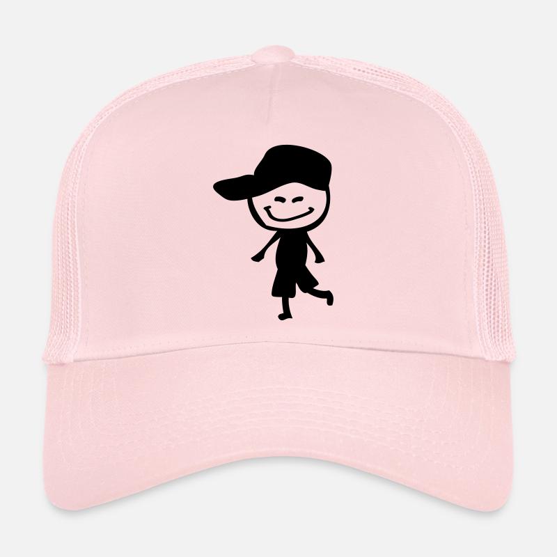 Sourire garçon dans le chapeau Casquette trucker 