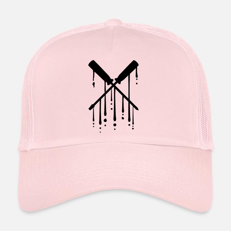 gouttes silhouette sangle à vis croisée Casquette trucker 