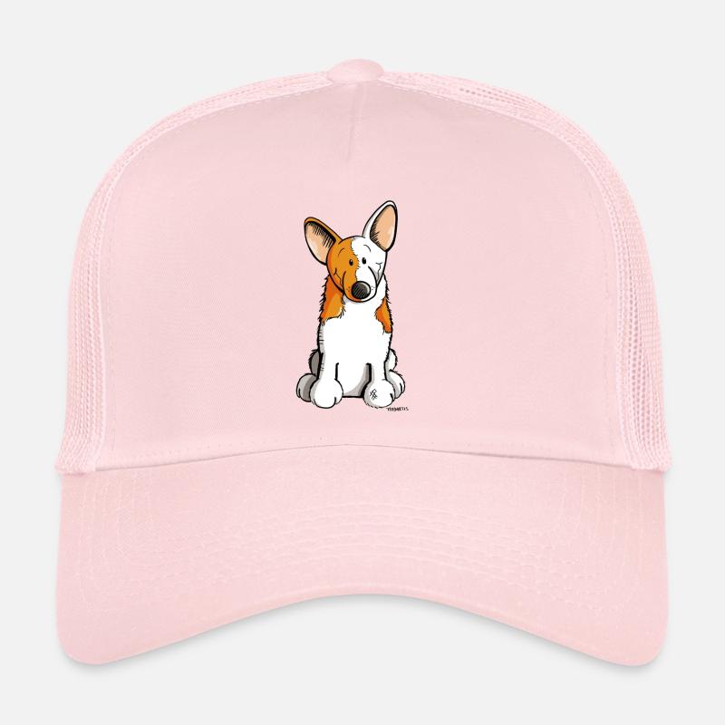Lustiger Welsh Corgi - Trucker Cap - Hellrosa