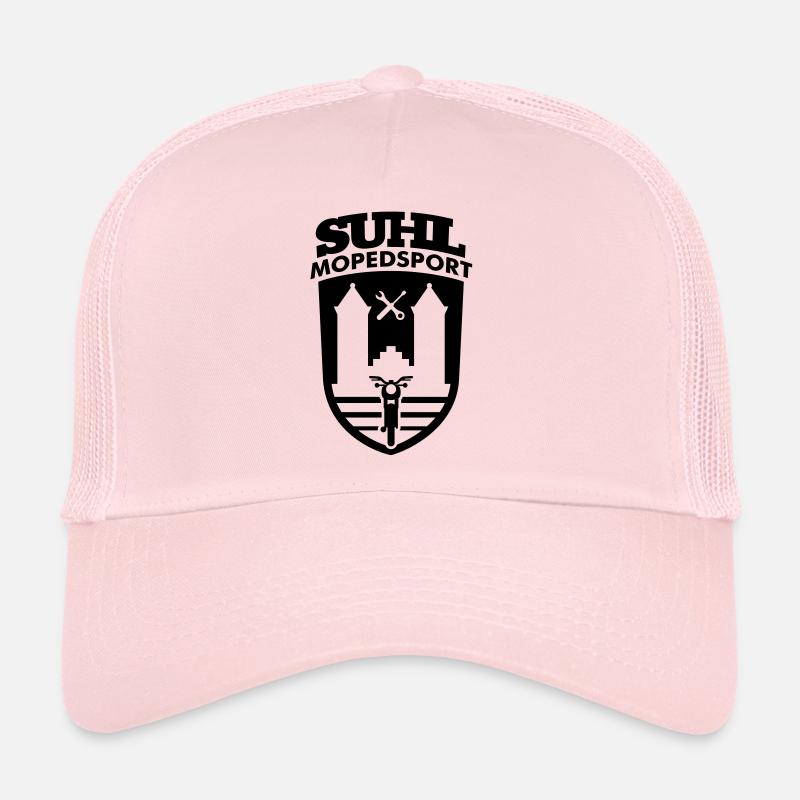 Suhl Mopedsport S50 / S51 Logo No.2 - Trucker Cap - Hellrosa