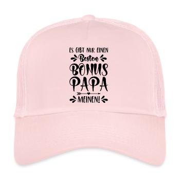 Es gibt nur einen besten Bonus Papa - Meinen! - Trucker Cap - Hellrosa - Vorne