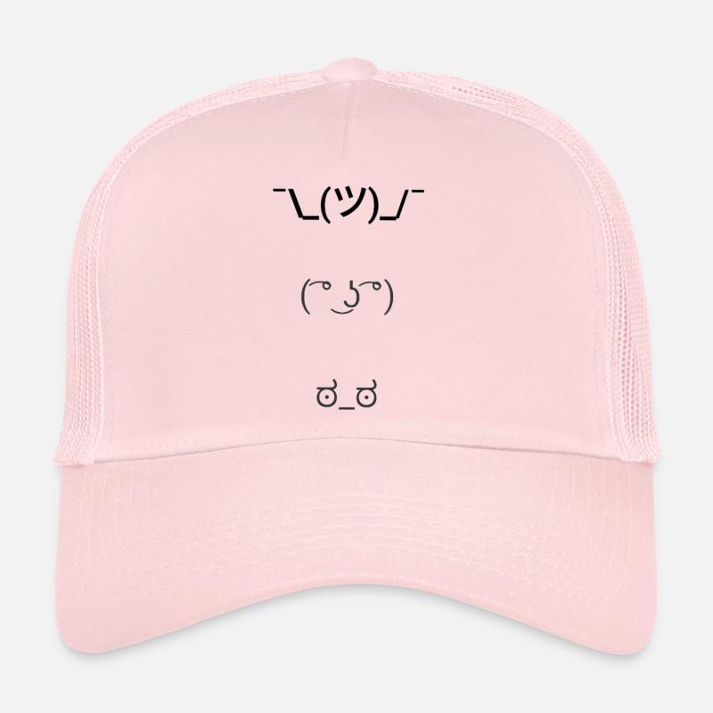 Text Emoticons Trucker Cap