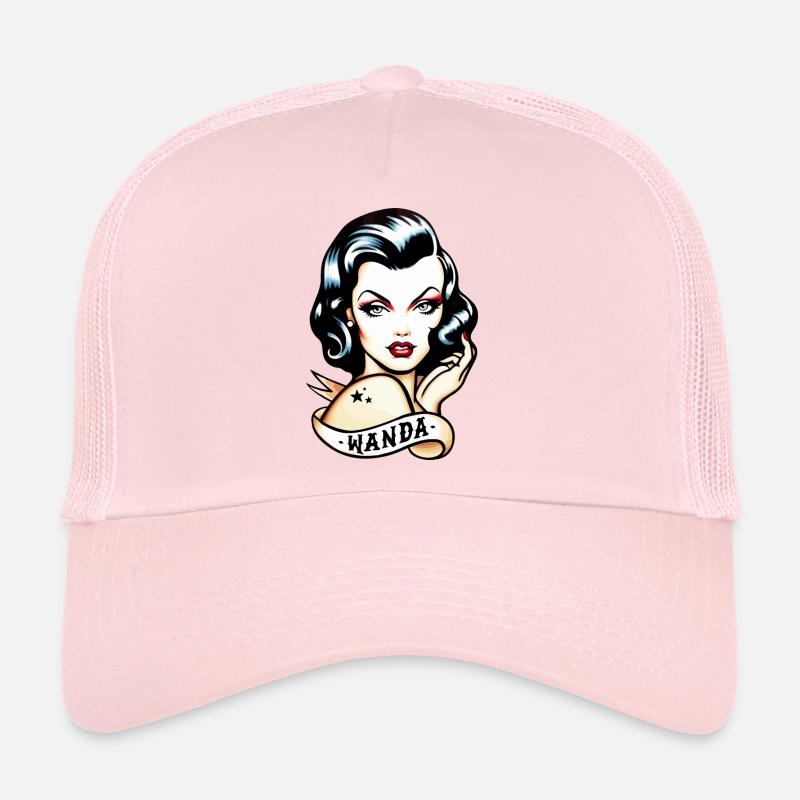 Tatouage rétro inspiré de Wanda Design Casquette trucker 