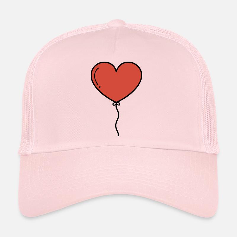 Heart Balloon Heart Balloon - Trucker Cap - pale pink