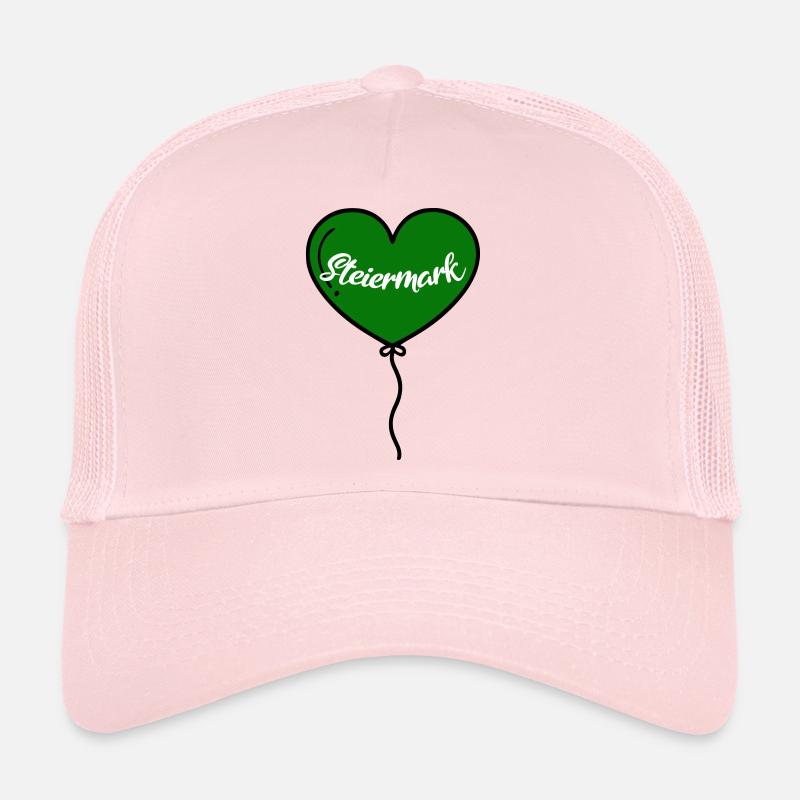 Steiermark Herz Luftballon - Trucker Cap - Hellrosa