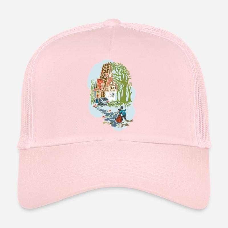 Hansel et Gretel devant la maison de la sorcière Casquette trucker 