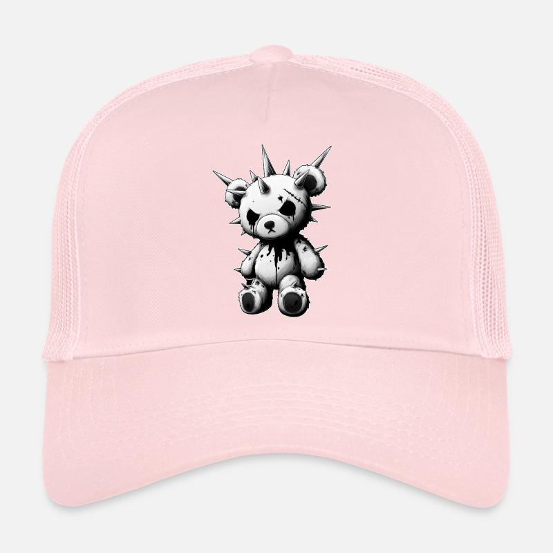 Spiked Teddy Gothic Trucker Cap