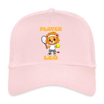 Tennis Zodiac Player Leo Horoscope Leo - Trucker Cap - pale pink - Front