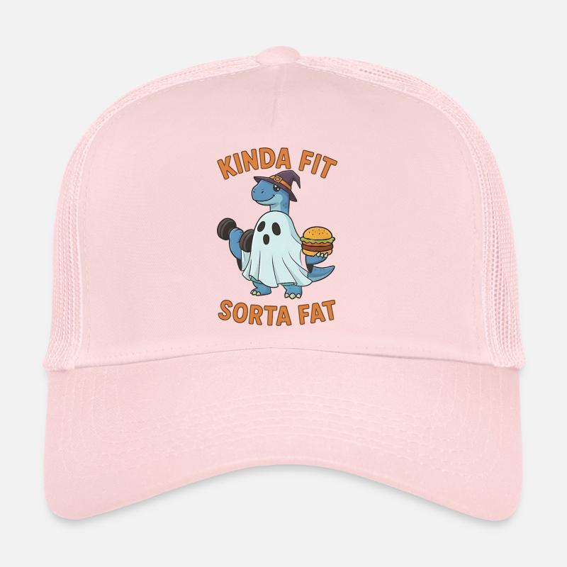 Kinda Fit Sorta Fat Drôle Gym Mignon Hippopotame Rétro Casquette trucker 