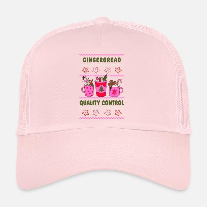Gingerbread Quality Control - Pinke Weihnachten Trucker Cap