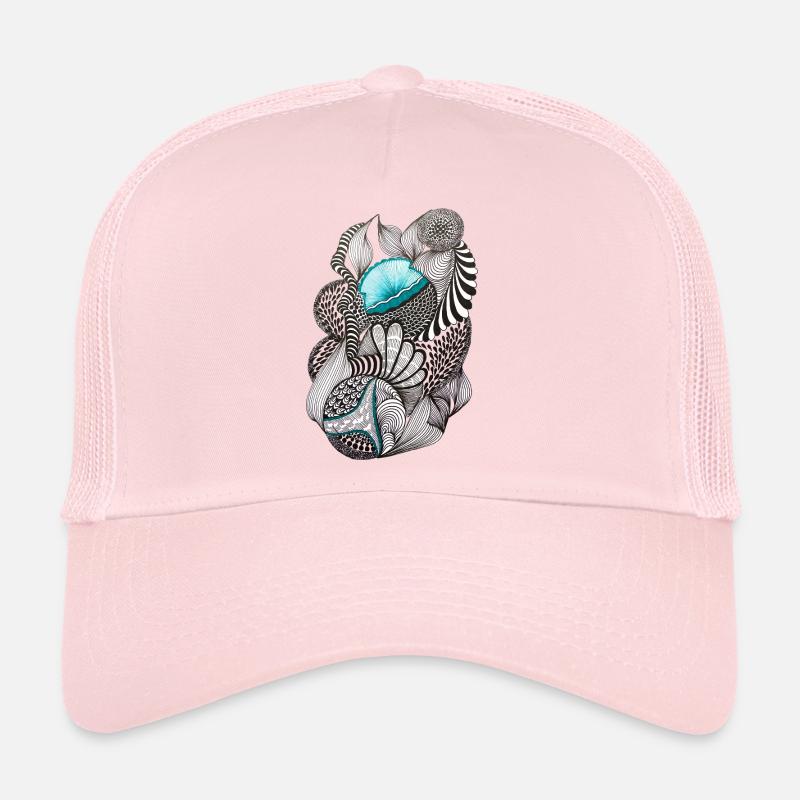 Oceanic Ink Patterns Trucker Cap