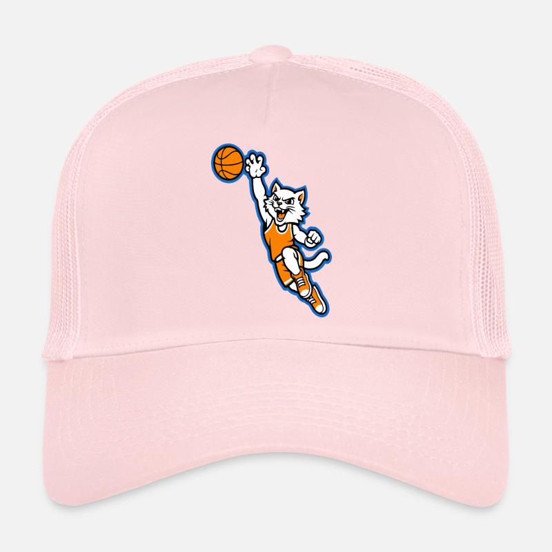 Wildcat Basketball Slam Dunk Maskottchen Trucker Cap