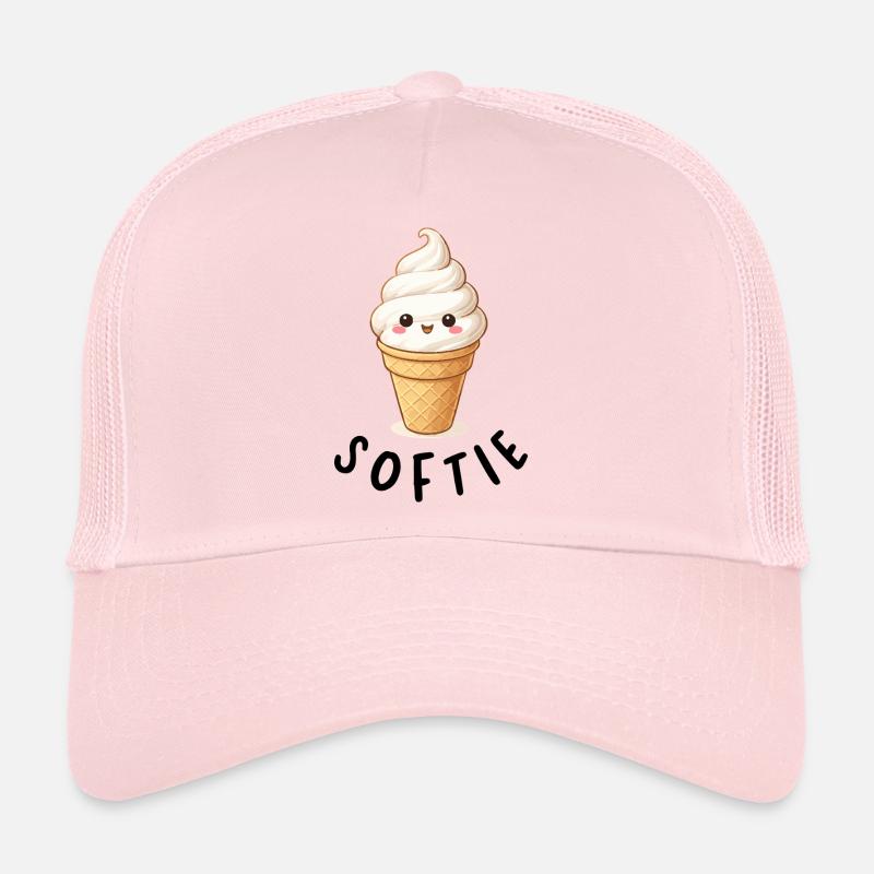Glace Kawaii sur gaufre Casquette trucker 