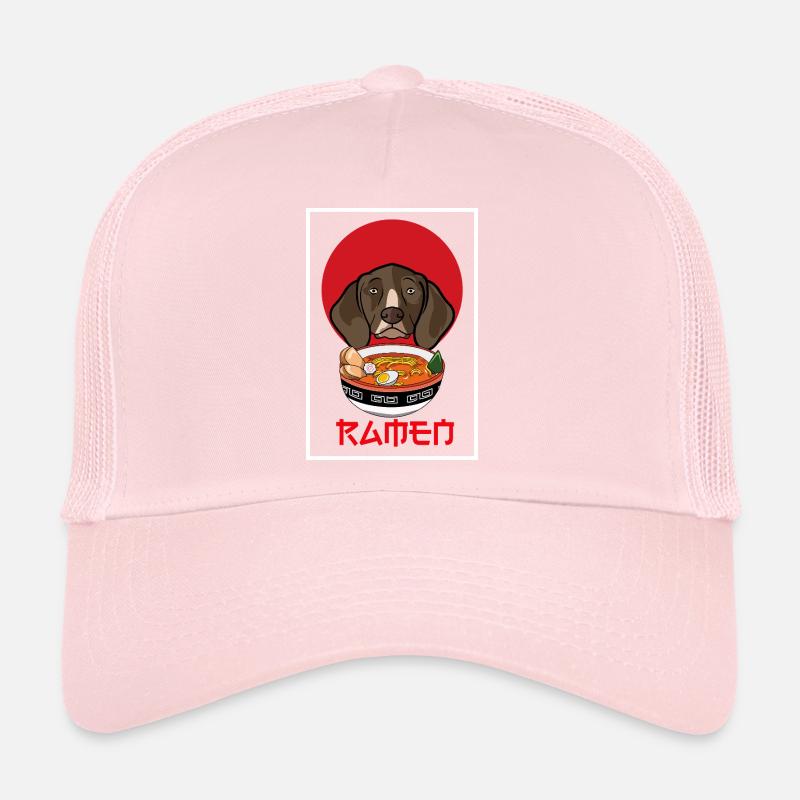 German Shorthaired Pointer Ramen Dog Japanese Art Trucker Cap