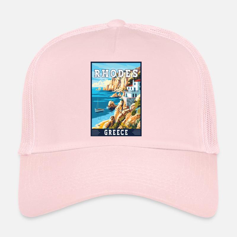 Découvrez la beauté intemporelle de Rhodes en Grèce Casquette trucker 