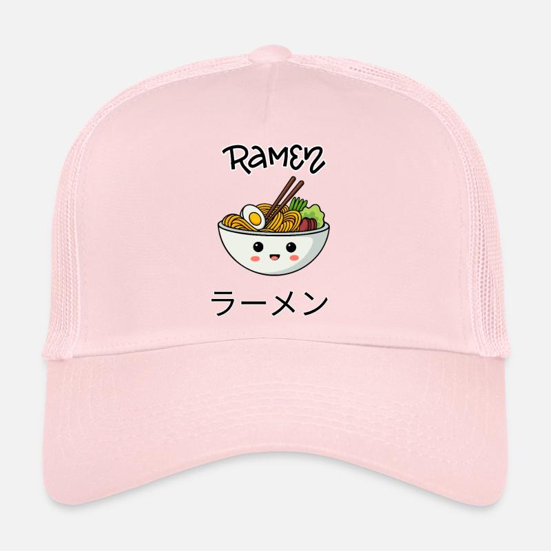 Kawaii Ramen Bowl Illustration - Trucker Cap - Hellrosa