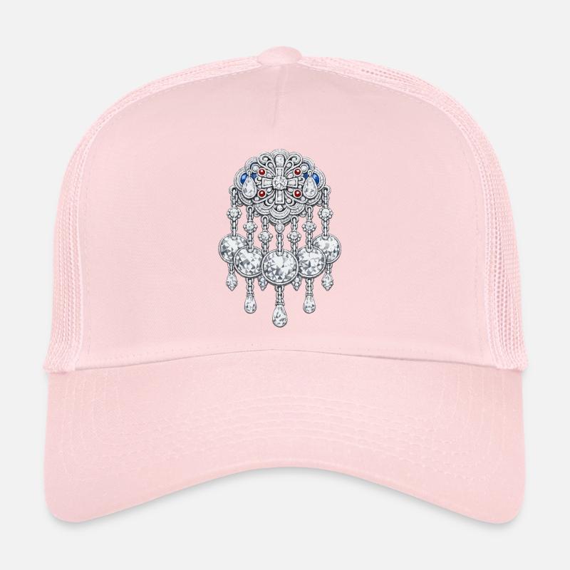 Sølje brooch silver with diamond Trucker Cap