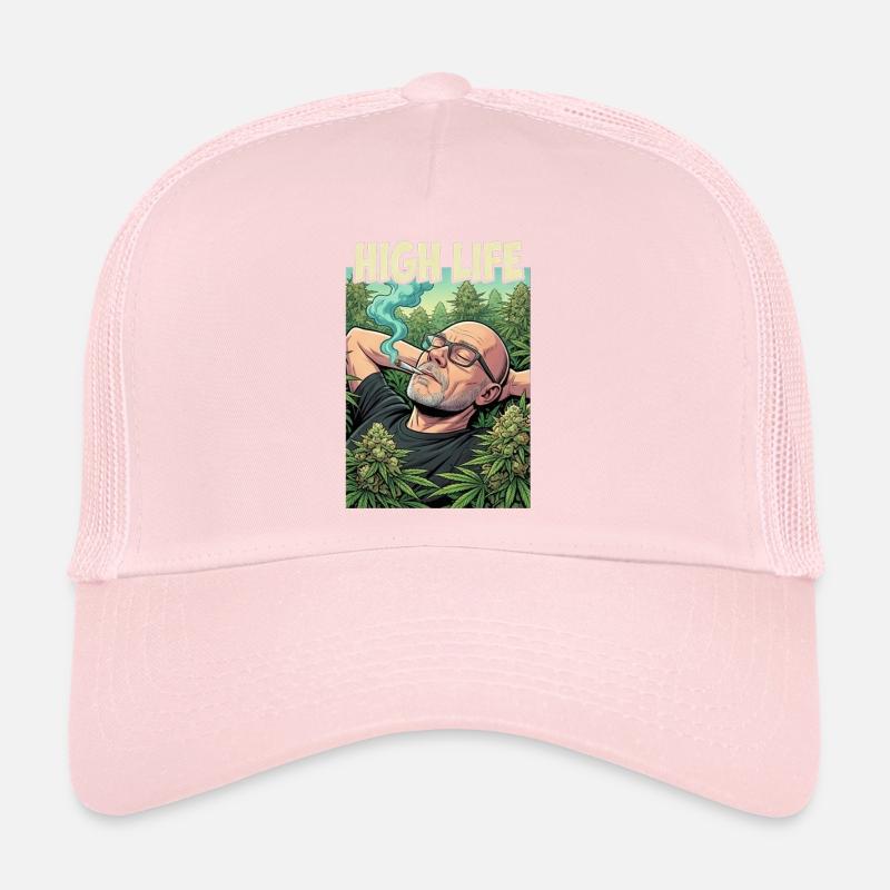 High Life : Détendu du cannabis Casquette trucker 