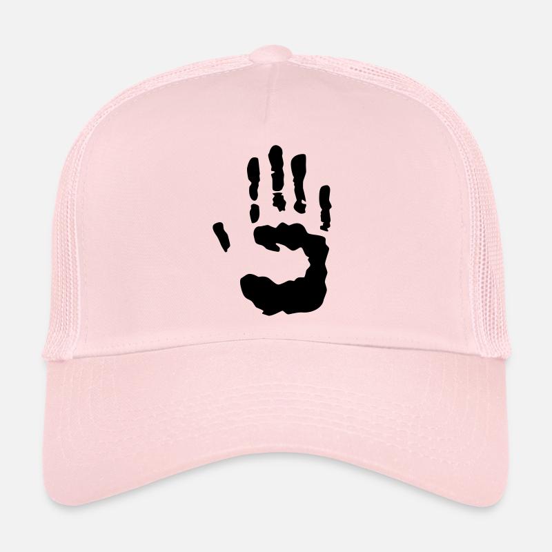 Spuren Hand - Trucker Cap - Hellrosa