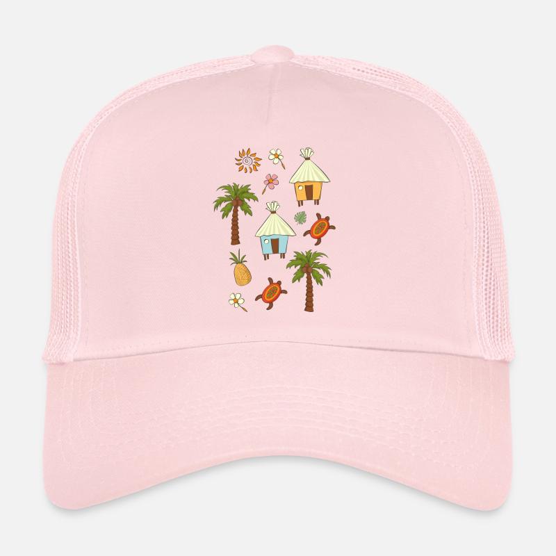 tropics - Trucker Cap - pale pink