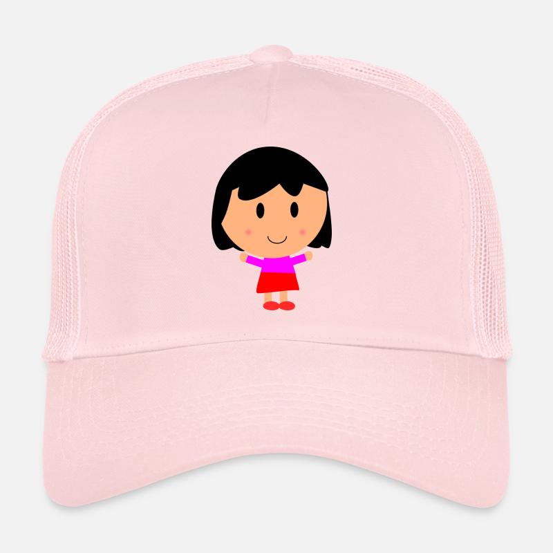 Mädchen Cartoon - Trucker Cap - Hellrosa
