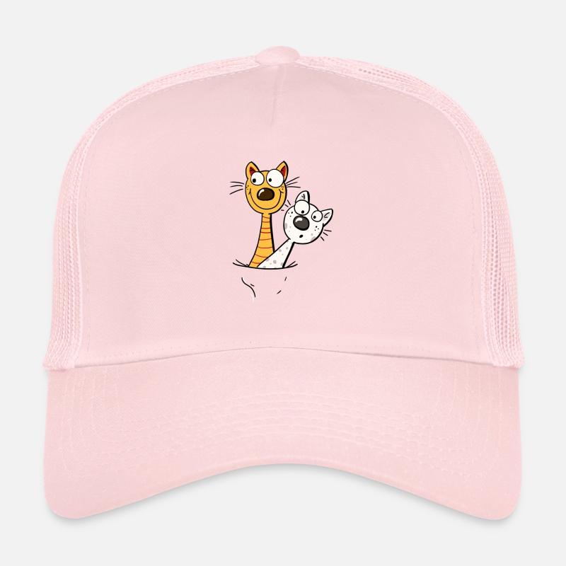 Deux chats drôles Shirt - Chat - chaton -Fun Casquette trucker 